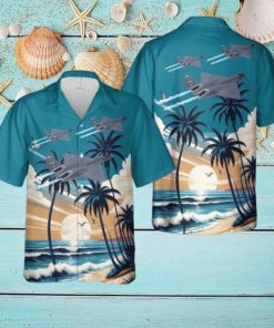US Air Force Northrop McDonnell Douglas YF 23A Black Widow II Hawaiian Shirt