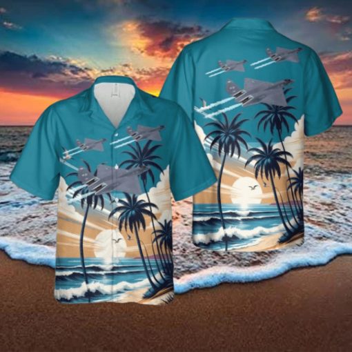 US Air Force Northrop McDonnell Douglas YF 23A Black Widow II Hawaiian Shirt