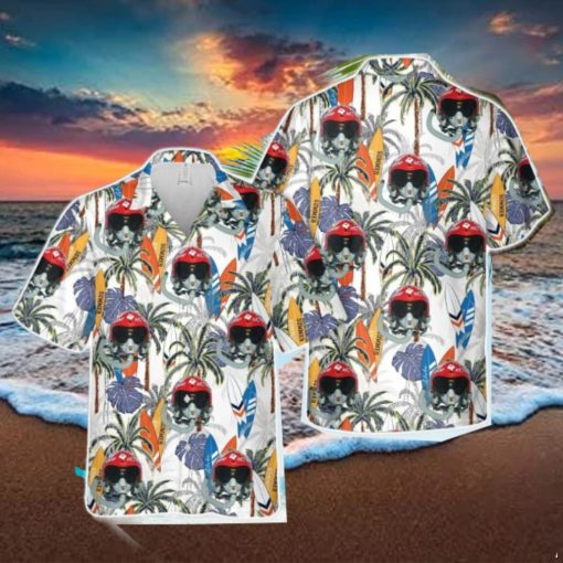 US Air Force The Fabulous Thunderbirds Helmet Hawaiian Shirt Summer Holiday Gift