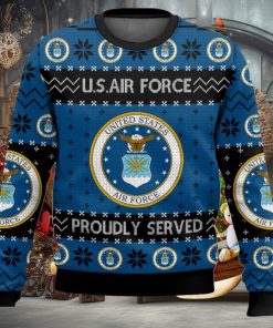 US Air Force Veteran Ugly Sweater Christmas Gift For Men And Women Holidays