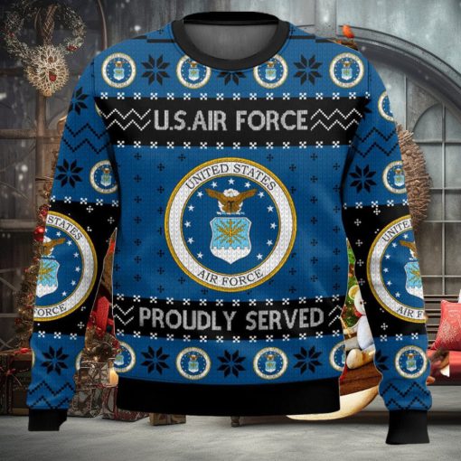 US Air Force Veteran Ugly Sweater Christmas Gift For Men And Women Holidays