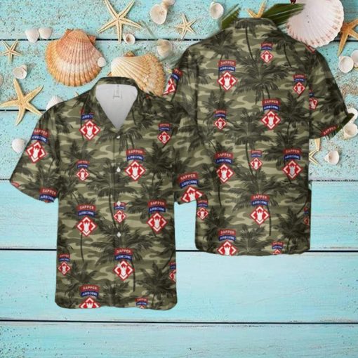 US Army 20th Engineer Brigade Airborne Sapper Aloha Hawaiian Shirt Gift For Summer