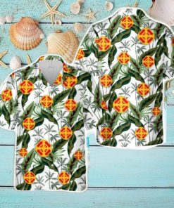 US Army 428th Field Artillery Brigade Aloha Hawaiian Shirt US Army Beach Shirt Gift