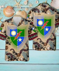 US Army 75th Ranger Regiment Aloha Hawaiian Shirt US Army Beach Shirt Gift