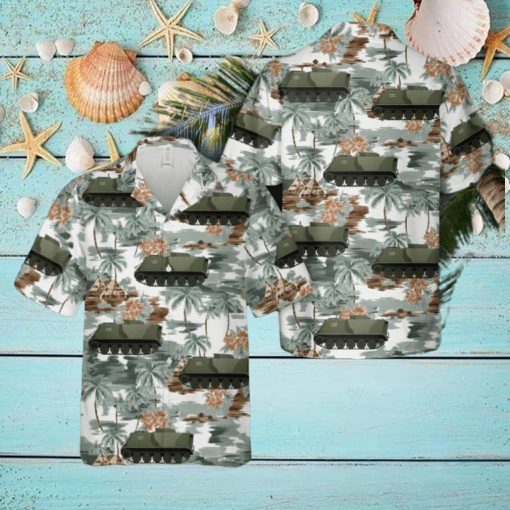 US Army Armored Personnel Carrier M113A12E HOTROD Hawaiian Shirt