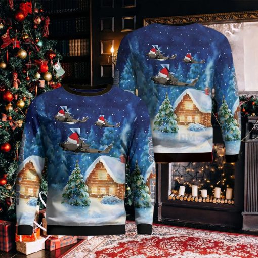 US Army Bell AH 1 Cobra Ugly Christmas Sweater