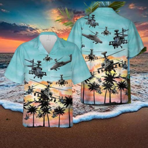 US Army Boeing AH 64 Apache Hawaiian Shirt Special Holiday Summer Gift