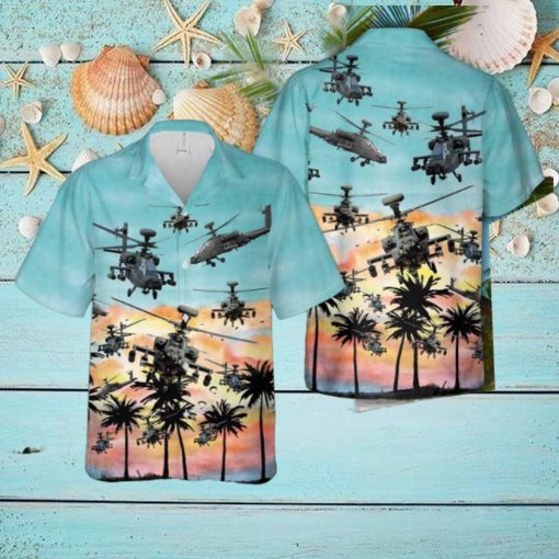 US Army Boeing AH 64 Apache Hawaiian Shirt Special Holiday Summer Gift