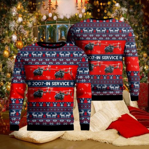 US Army Eurocopter UH 72A Lakota Ugly Christmas Sweater
