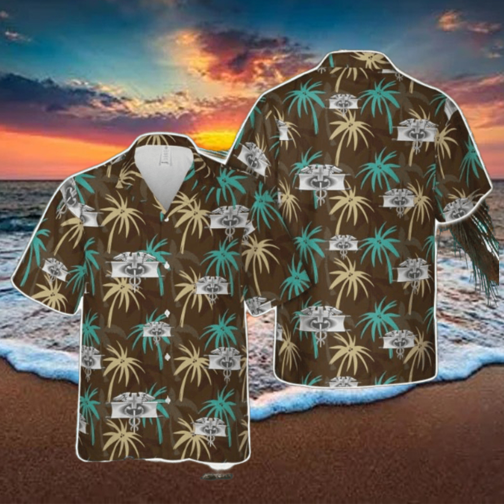 US Army Expert Field Medical Badge Hawaiian Shirt Holiday Summer Gift US Army Expert Field Medical Badge Hawaiian Shirt Holiday Summer Gift