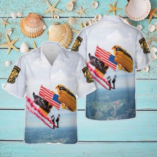 US Army Golden Knights Air Show Aloha Hawaiian Shirt US Army Beach Shirt Gift