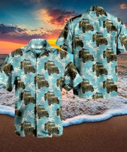 US Army Jeep Willys Hawaiian Shirt 1 US Army Jeep Willys Hawaiian Shirt