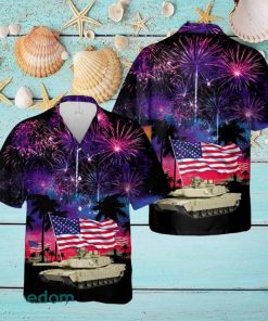 US Army M1 Abrams Tank July 4th Hawaiian Shirt Summner Vacation Shirt