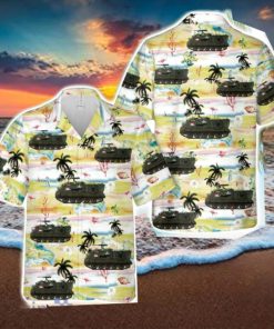 US Army M106 Mortar Carrier, Viet nam, 1970s Hawaiian Shirt Holiday Summer Gift