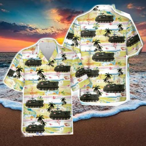 US Army M106 Mortar Carrier, Viet nam, 1970s Hawaiian Shirt Holiday Summer Gift