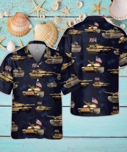 US Army M1A1 Abrams Tank July 4th Pocket Hawaiian Shirt Holiday Summer Gift