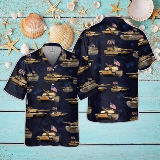 US Army M1A1 Abrams Tank July 4th Pocket Hawaiian Shirt Holiday Summer Gift