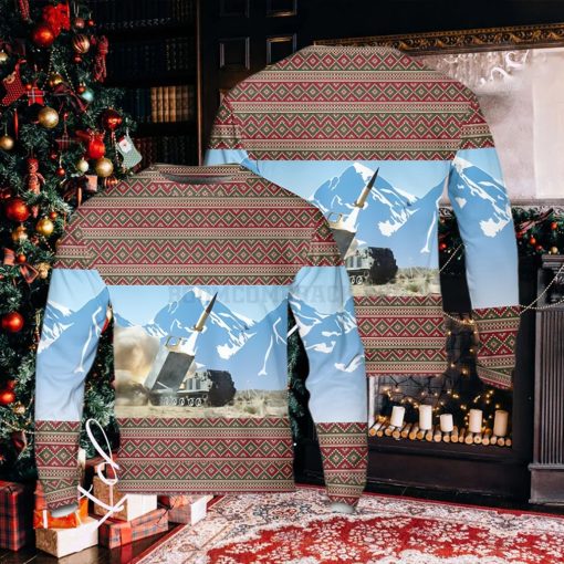 US Army M270 MLRS Ugly Christmas Sweater