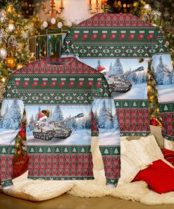 US Army M551 Sheridan Tank Ugly Christmas Sweater