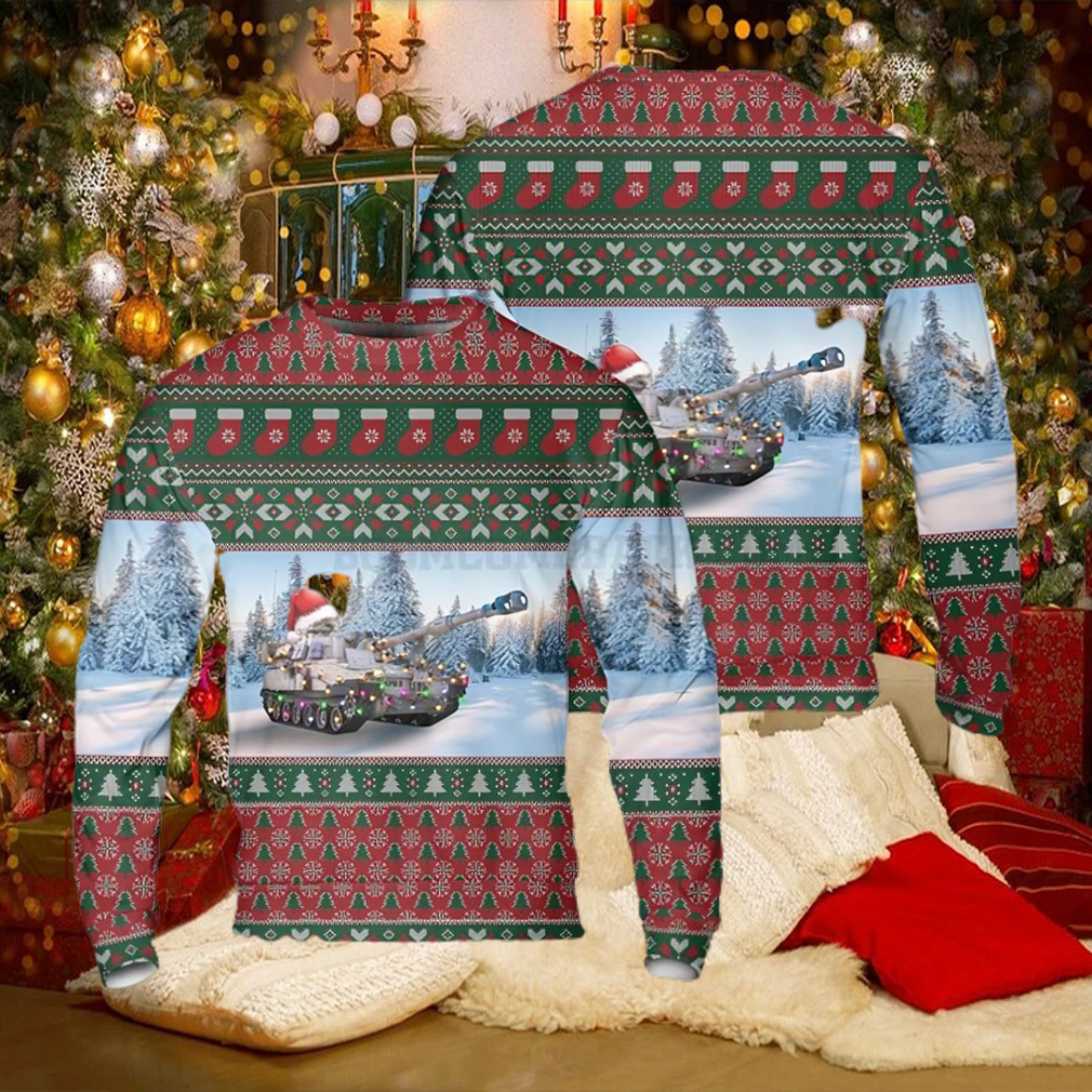 US Army M551 Sheridan Tank Ugly Christmas Sweater US Army M551 Sheridan Tank Ugly Christmas Sweater