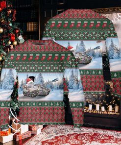 US Army M551 Sheridan Tank Ugly Christmas Sweater