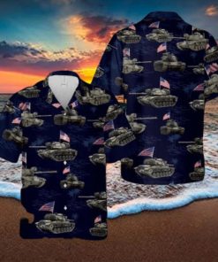 US Army M60A1 Tank July 4th Aloha Hawaiian Shirt Men And Women Summer Vacation Shirt Beach Lover Gift