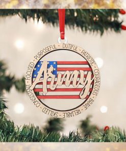 US Army Ornament Honoring American Army Ornament Christmas Tree Decor