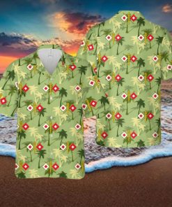 US Army Signal Corps (USASC) Branch Insignia Hawaiian Shirt Summner Vacation Shirt