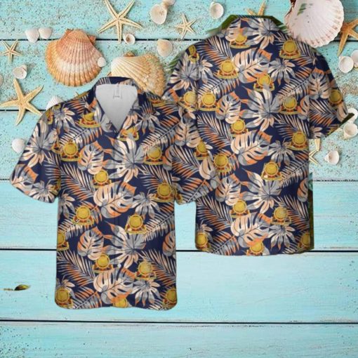 US Army Transportation Corps Regimental Crest Tropical Hawaiian Shirt Holiday Summer Gift