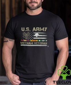 US Army Vietnam Veteran USA Flag Shirt, Veteran Vietnam Army T Shirt