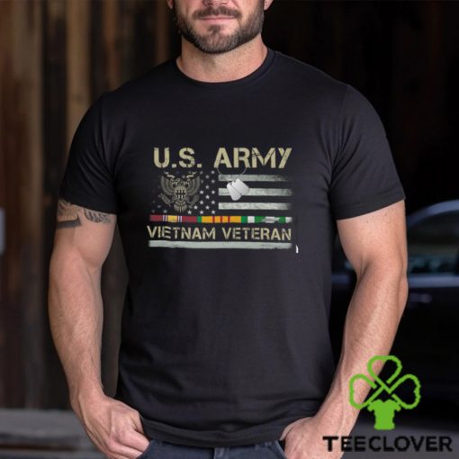 US Army Vietnam Veteran USA Flag Shirt, Veteran Vietnam Army T Shirt