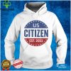 US Citizen Est 2022 USA Citizenship American Flag Vintage T Shirt