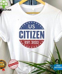 US Citizen Est 2022 USA Citizenship American Flag Vintage T Shirt