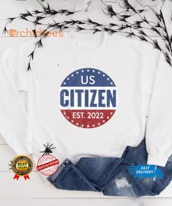 US Citizen Est 2022 USA Citizenship American Flag Vintage T Shirt