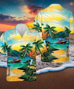 US Coast Guard 25 foot Defender Class Boat Hawaiian Shirt 1 US Coast Guard 25 foot Defender Class Boat Hawaiian Shirt