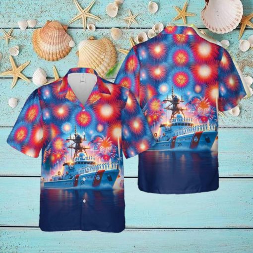 US Coast Guard, 4th Of July Hawaiian Shirt