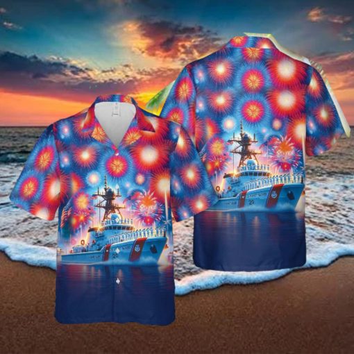 US Coast Guard, 4th Of July Hawaiian Shirt