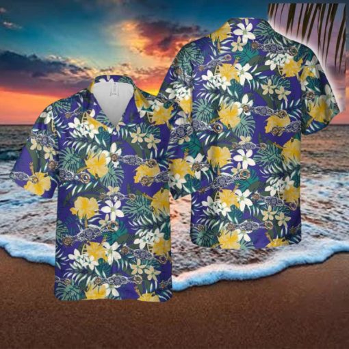 US Coast Guard Auxiliary Recreational Boating Safety Insignia Hawaiian Shirt