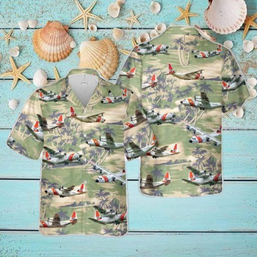 US Coast Guard HC 130 Hercules Hawaiian Shirt