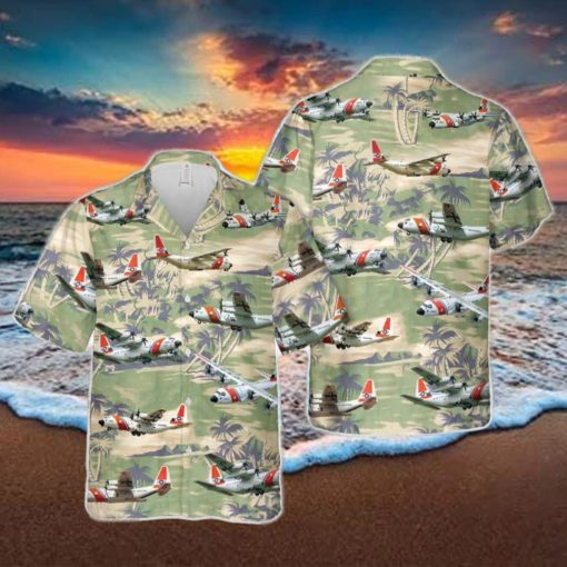 US Coast Guard HC 130 Hercules Hawaiian Shirt