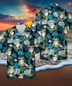 US Coast Guard Master Chief Petty Officer Collar Device rate insignia Hawaiian Shirt