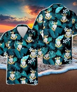 US Coast Guard Master Chief Petty Officer Hat Badge Hawaiian Shirt Summer Holiday Gift