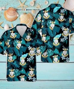 US Coast Guard Master Chief Petty Officer Hat Badge Hawaiian Shirt Summer Holiday Gift