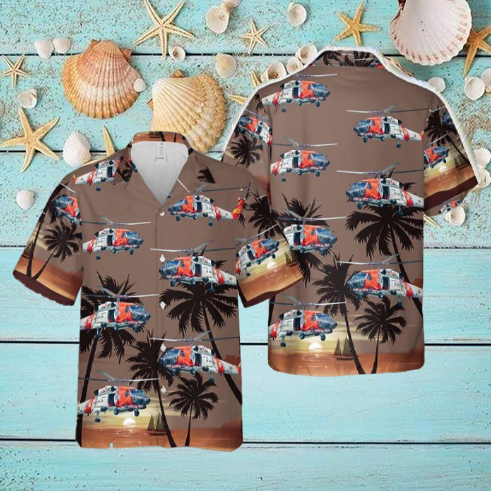 US Coast Guard Sikorsky MH 60 Jayhawk Hawaiian Shirt Gift Beach Summer US Coast Guard Sikorsky MH 60 Jayhawk Hawaiian Shirt Gift Beach Summer