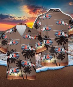 US Coast Guard Sikorsky MH 60 Jayhawk Hawaiian Shirt Gift Beach Summer