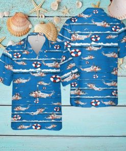 US Coast Guard Sikorsky S 61R Hawaiian Shirt