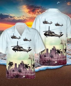 US Customs Service Sikorsky UH 60A Blackhawk 3D Hawaiian Shirt
