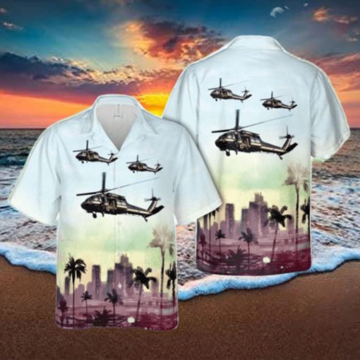 US Customs Service Sikorsky UH 60A Blackhawk 3D Hawaiian Shirt