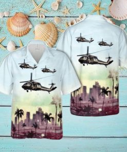 US Customs Service Sikorsky UH 60A Blackhawk 3D Hawaiian Shirt