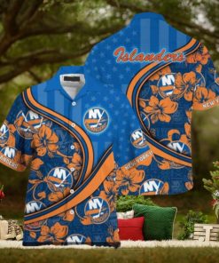 US Flag NHL Theme New York Islanders Summer Hawaiian Shirt